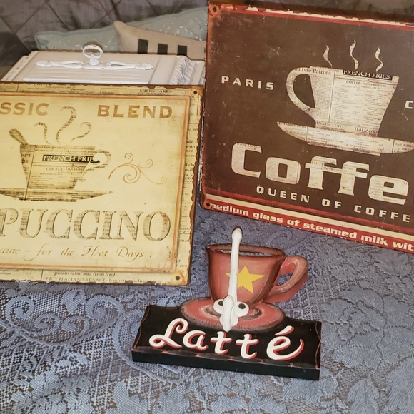 Coffee decor 3 pc set - Picture 1 of 7